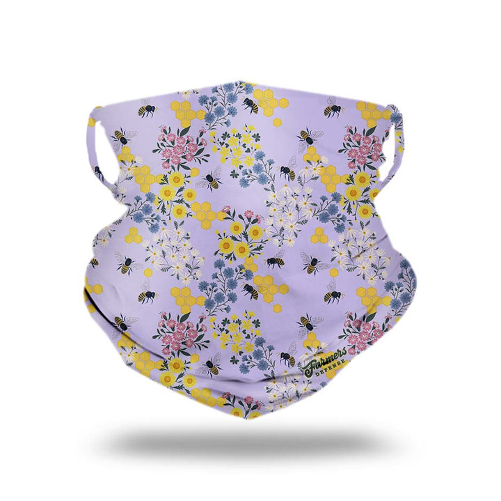 Farmers Neck Gaiter - Save the Bee's Lavender FINAL SALE