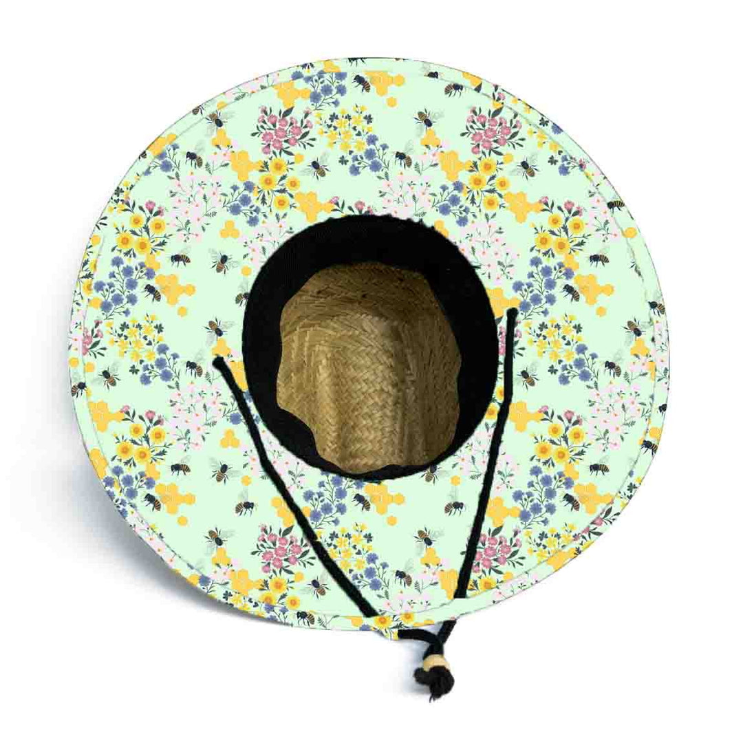 Farmers Defense Straw Hat - Save the Bee's Mint