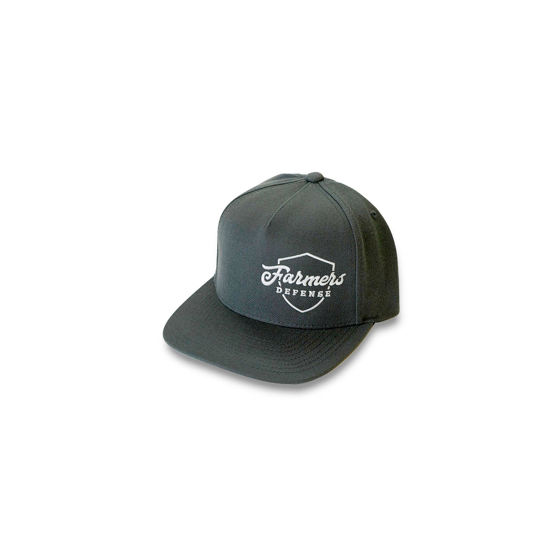 Farmers Defense Snap Back Hat -Embroidered Shield Logo
