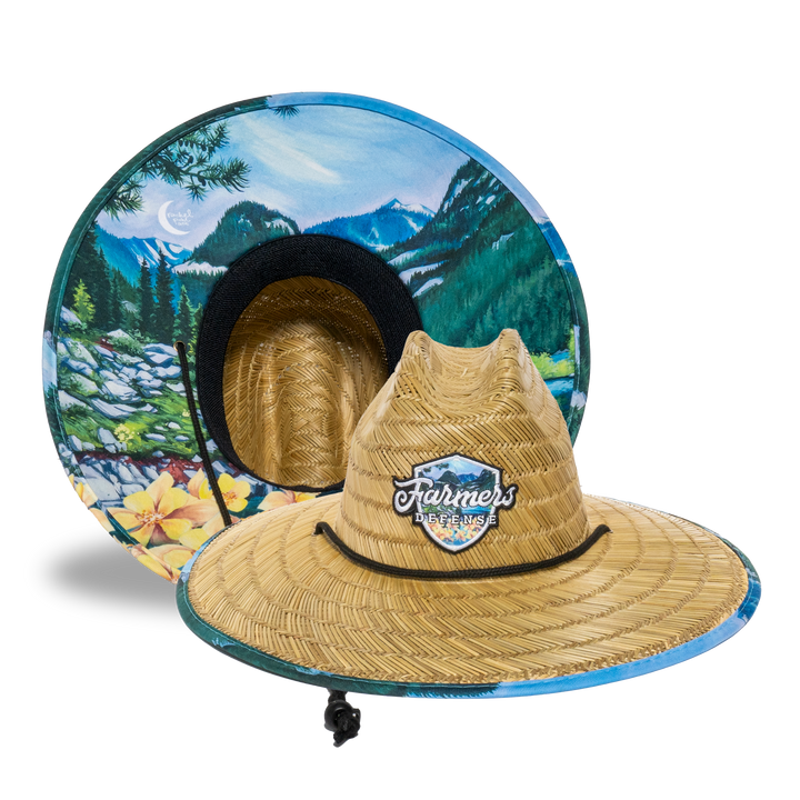 Farmers Defense Straw Hat - Rachel Pohl - Lava Lake