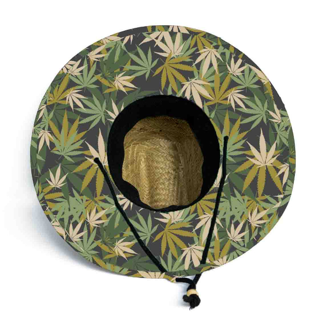 Farmers Defense Straw Hat - Leaf Camo